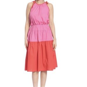 London Times pink two toned dress , medium